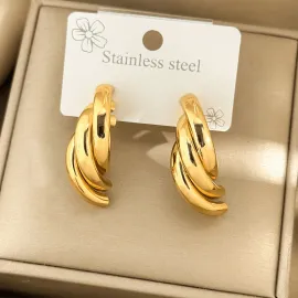 Wholesale Luxury Hollow Oval Earrings | Bulk Supplier & Factory Price Minimalist Geometric Hoop Jewelry - Jewelryto