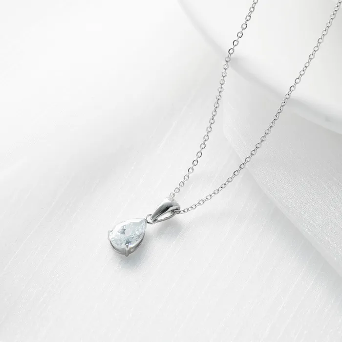 Wholesale Water Drop Pendant Necklace | Bulk Supplier & Factory Price Elegant Titanium Steel Minimalist Jewelry for Women