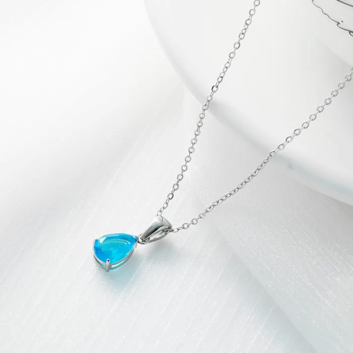Wholesale Water Drop Pendant Necklace | Bulk Supplier & Factory Price Elegant Titanium Steel Minimalist Jewelry for Women