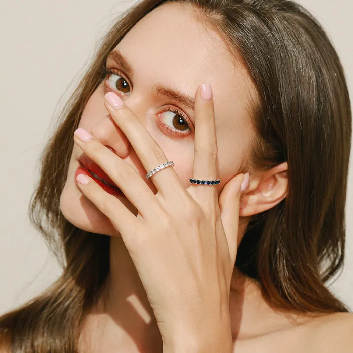 Wholesale S925 Silver Full Zircon Ring | Bulk Supplier & Factory Price Luxury Paved Crystal Jewelry for Women