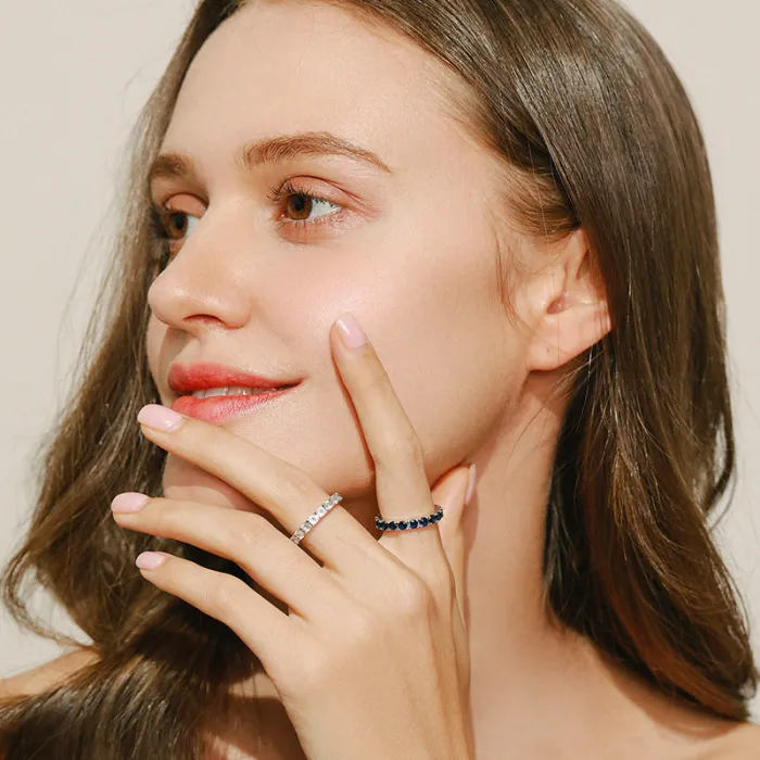 Wholesale S925 Silver Full Zircon Ring | Bulk Supplier & Factory Price Luxury Paved Crystal Jewelry for Women