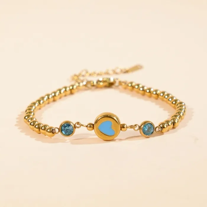 Wholesale Heart Titanium Steel Bracelet | Bulk Supplier & Factory Price Elegant Stainless Steel Jewelry for Women