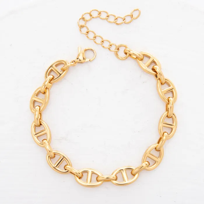 Chunky Titanium Steel Bracelet Wholesale | Hip Hop Punk Stainless Steel Chain Jewelry Supplier