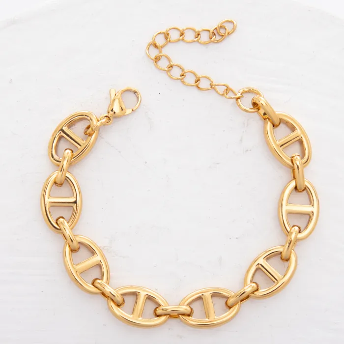 Chunky Titanium Steel Bracelet Wholesale | Hip Hop Punk Stainless Steel Chain Jewelry Supplier