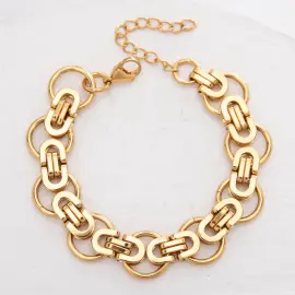 Chunky Titanium Steel Bracelet Wholesale | Hip Hop Punk Stainless Steel Chain Jewelry Supplier - Jewelryto