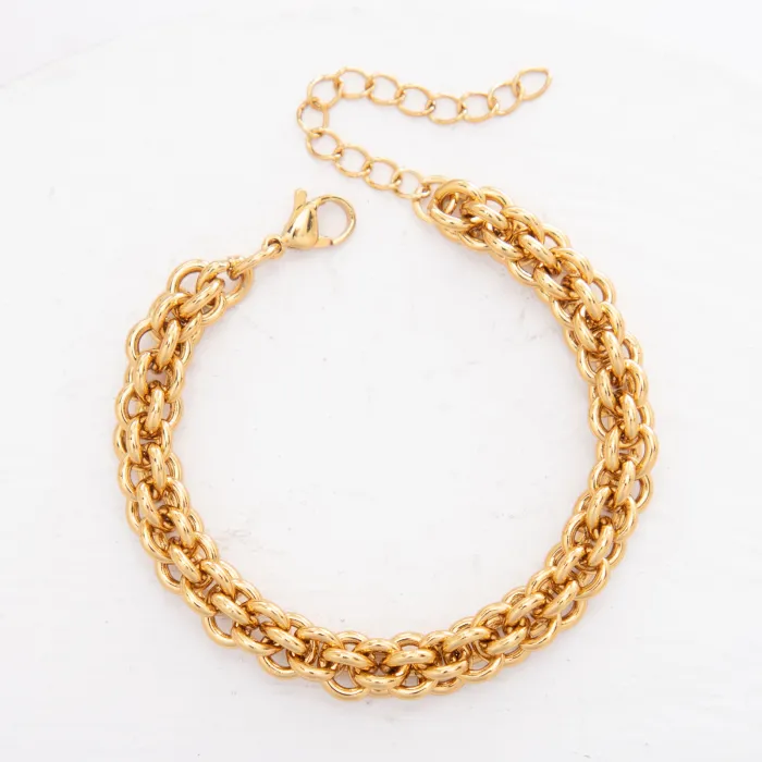 Chunky Titanium Steel Bracelet Wholesale | Hip Hop Punk Stainless Steel Chain Jewelry Supplier