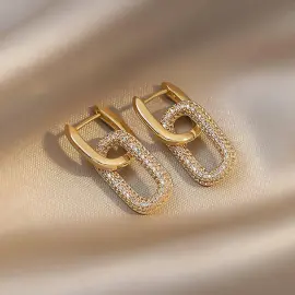 Trendy Minimalist Round Metal Stud Earrings | Simple Cool Style Drop Earrings - Jewelryto