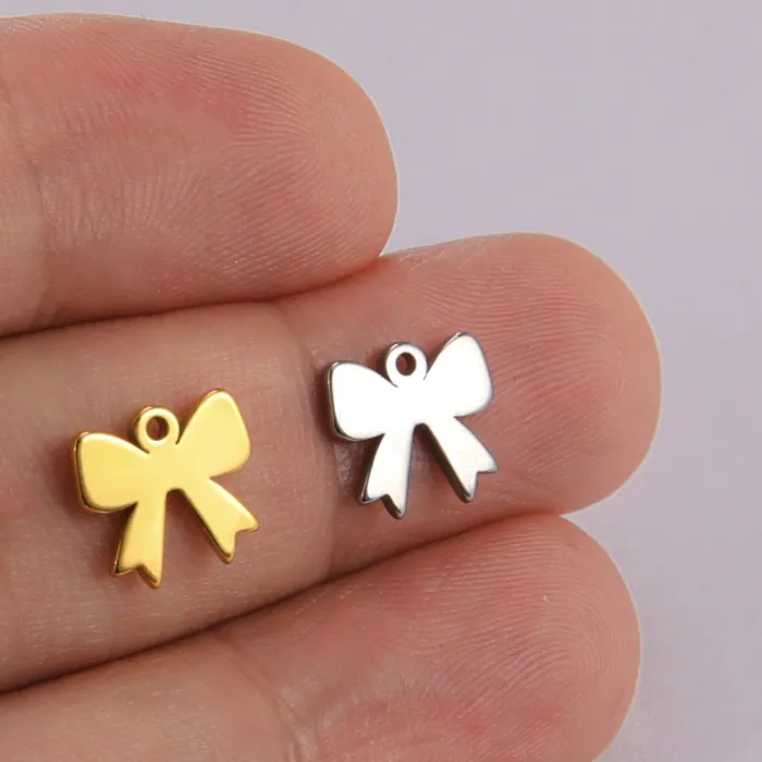 Stainless Steel Charms for Jewelry Making | Moon, Star, Lightning DIY Pendants | Suitable for Earrings, Necklaces, and Bracelets
