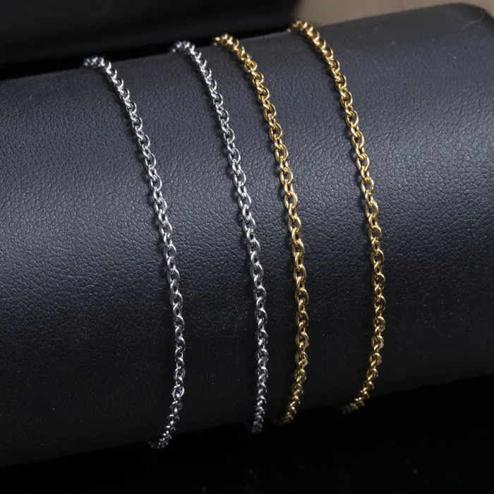 Stainless Steel Hammer Cross Clavicle Chain | 304 Stainless Steel Necklace | Vacuum 18K Gold Plated Craft | In-Stock Wholesale & Customizable