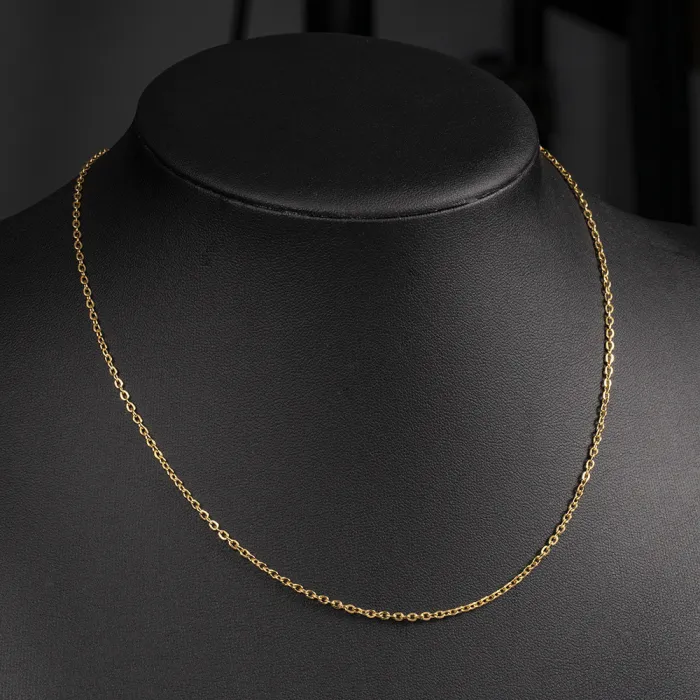 Stainless Steel Hammer Cross Clavicle Chain | 304 Stainless Steel Necklace | Vacuum 18K Gold Plated Craft | In-Stock Wholesale & Customizable