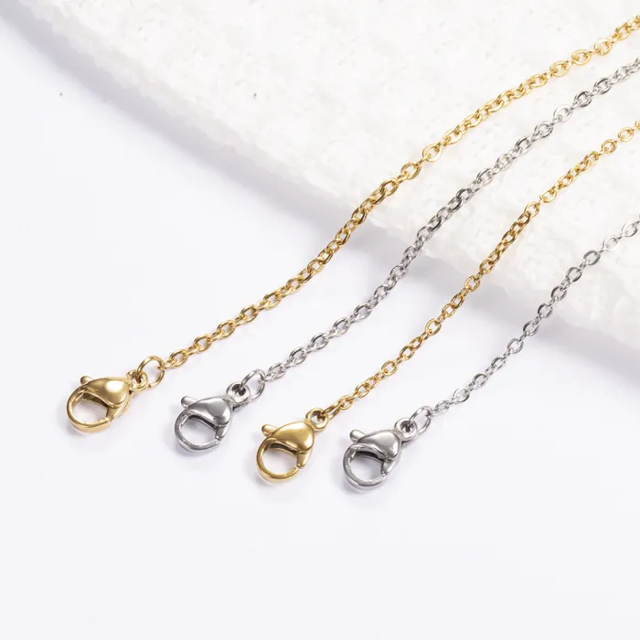 Stainless Steel Hammer Cross Clavicle Chain | 304 Stainless Steel Necklace | Vacuum 18K Gold Plated Craft | In-Stock Wholesale & Customizable