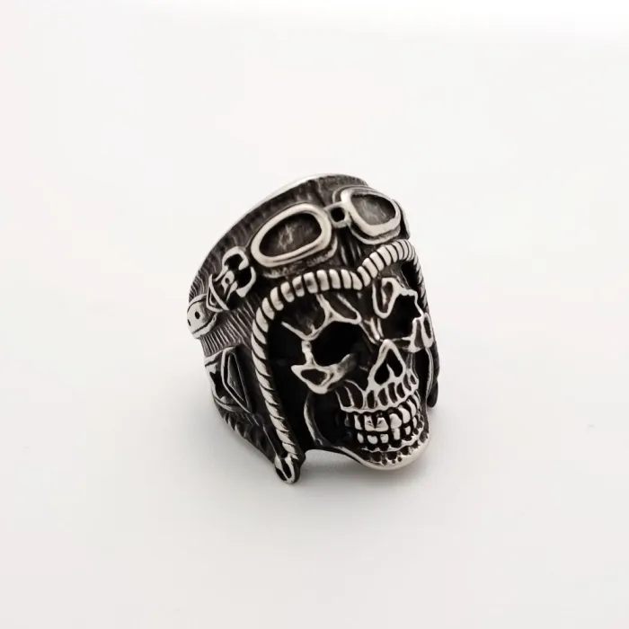 Wholesale Men's Punk Skull Aviator Glasses Rings for Europe and America - Sourcing for AliExpress and Amazon