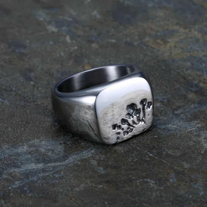 Unisex Polished Titanium Steel Ring – Minimalist Design, European Style, Wholesale Jewelry