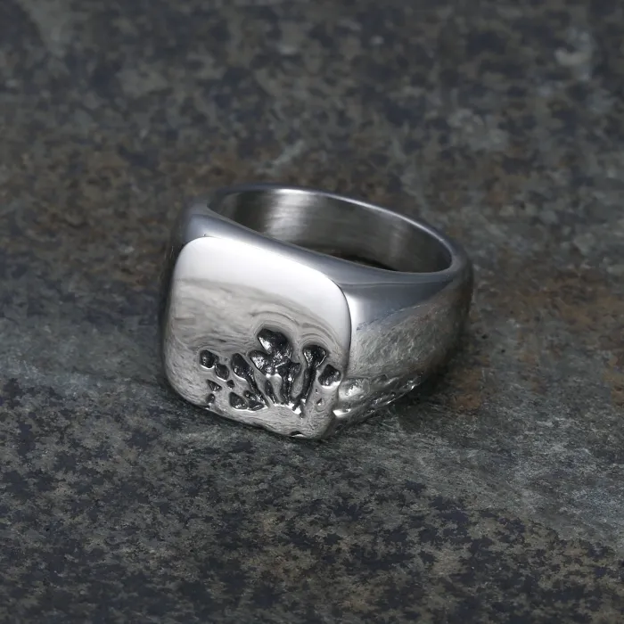 Unisex Polished Titanium Steel Ring – Minimalist Design, European Style, Wholesale Jewelry