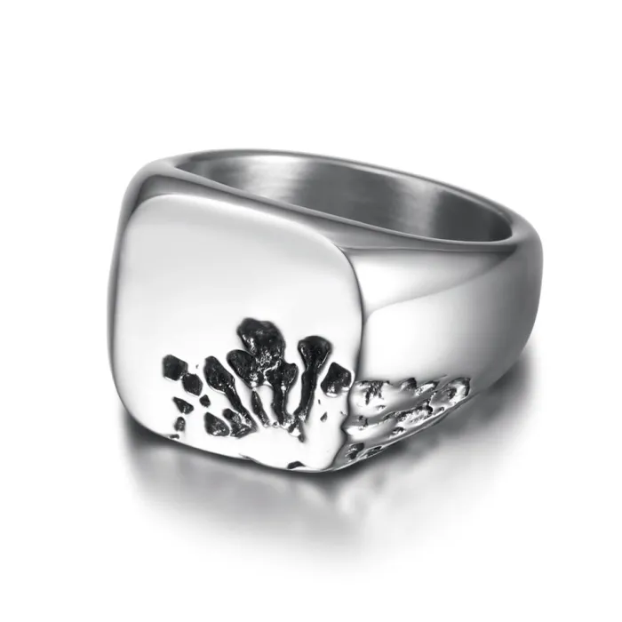 Unisex Polished Titanium Steel Ring – Minimalist Design, European Style, Wholesale Jewelry
