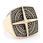 Men’s Viking Compass Ring – Nordic Sailor Cross Design, Titanium Steel, Wholesale Available