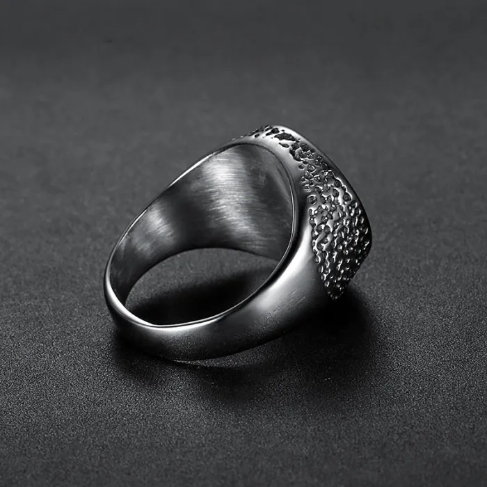 Eye of Horus Ring – Ancient Egyptian Symbol in Stainless Steel, Men’s Titanium Style Jewelry for Wholesale