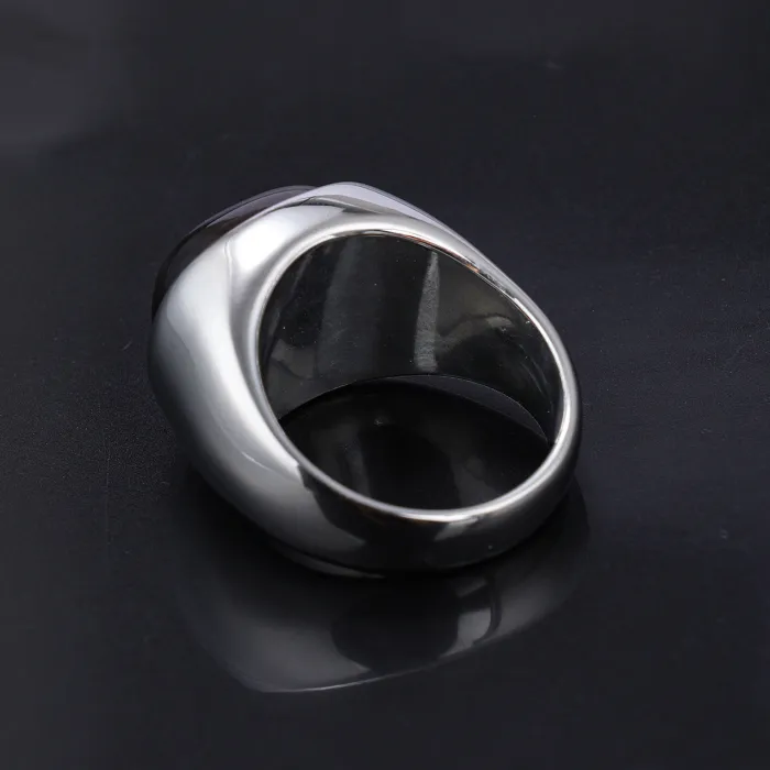 Men’s Tiger Eye Ring – High-End Stainless Steel Minimalist Design with Vintage Touch, Wholesale Jewelry