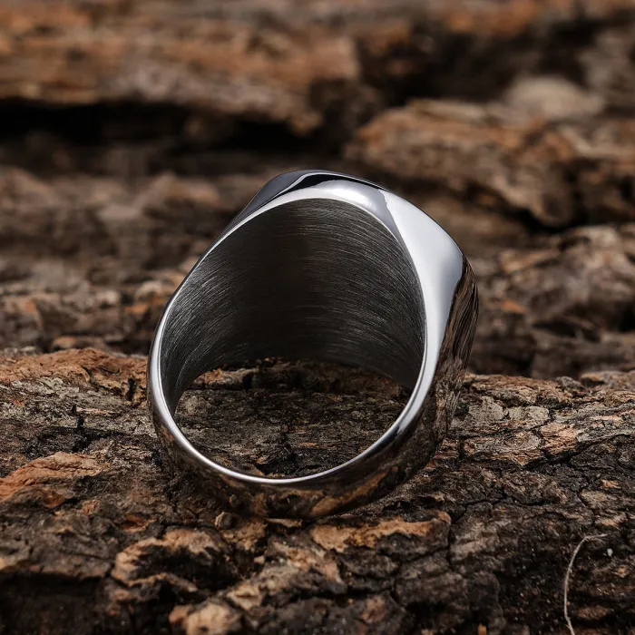 Templar Cross Ring for Men – Titanium Steel Fade-Resistant Design, Bold Gothic Fashion Jewelry for Wholesale