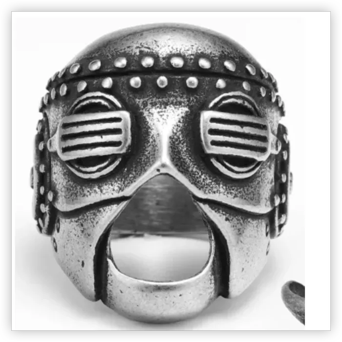 Unisex Punk Skull Ring – Vintage Gothic Style Stainless Steel Jewelry for Men & Women, Wholesale Available
