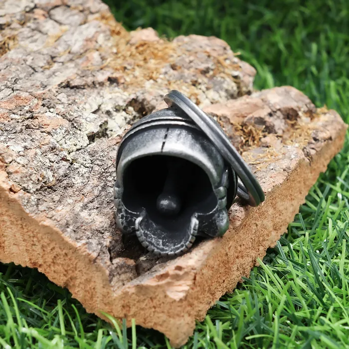 Motorcycle Guardian Bell Pendant – Vintage Stainless Steel Biker Necklace for Men, Protective Charm for Wholesale