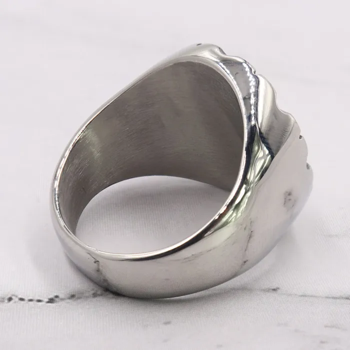 Men’s Eye of Providence Ring – Solid Titanium Steel Vintage All-Seeing Eye Jewelry, Stainless Steel Wholesale