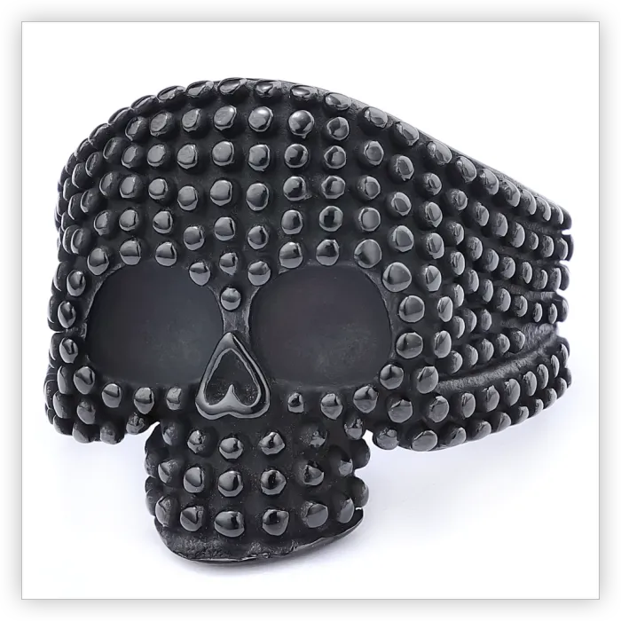 Men’s Punk Skull Necklace – Fade-Resistant Stainless Steel Gothic Streetwear Jewelry, Vintage Style Wholesale