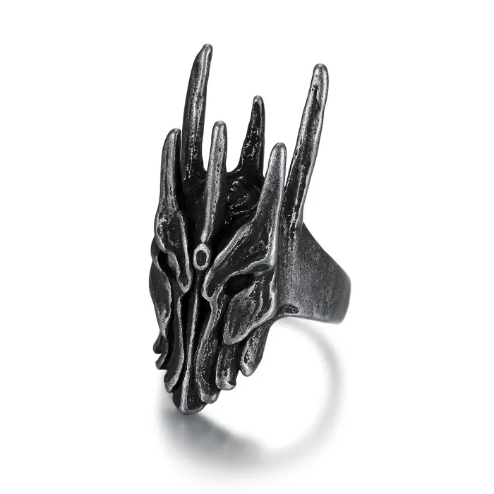 Knuckle-Inspired Skull Ring – Titanium Steel Men’s Gothic Fashion Jewelry, Bold Street Style Wholesale