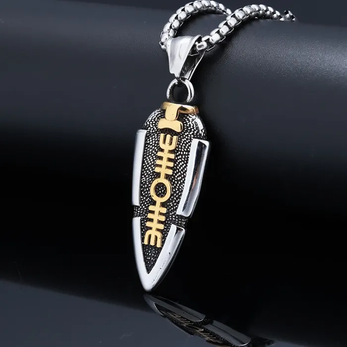 Viking Warrior Symbol Pendant – Stainless Steel Norse Totem Necklace, Street Style Nordic Jewelry Wholesale