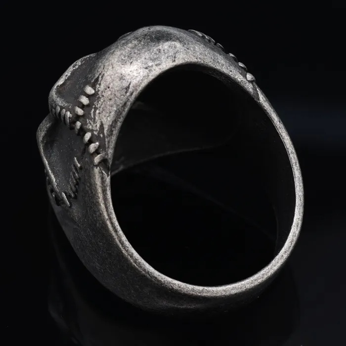 Scar Mask Skull Ring – High Street Band Style Stainless Steel Punk Jewelry for Men, Bold Statement Ring Wholesale