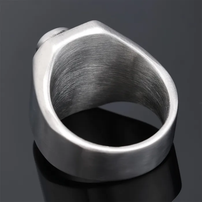 Unisex Skull Ring – Punk Style Stainless Steel Open Band (Rasha Style) Gothic Finger Ring, In Stock Wholesale