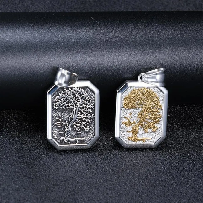 Tree of Life Pendant – Symbolic Stainless Steel Spiritual Necklace, Bestseller Totem Jewelry Wholesale (In Stock)