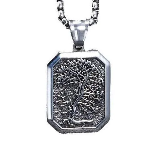 Tree of Life Pendant – Symbolic Stainless Steel Spiritual Necklace, Bestseller Totem Jewelry Wholesale (In Stock)