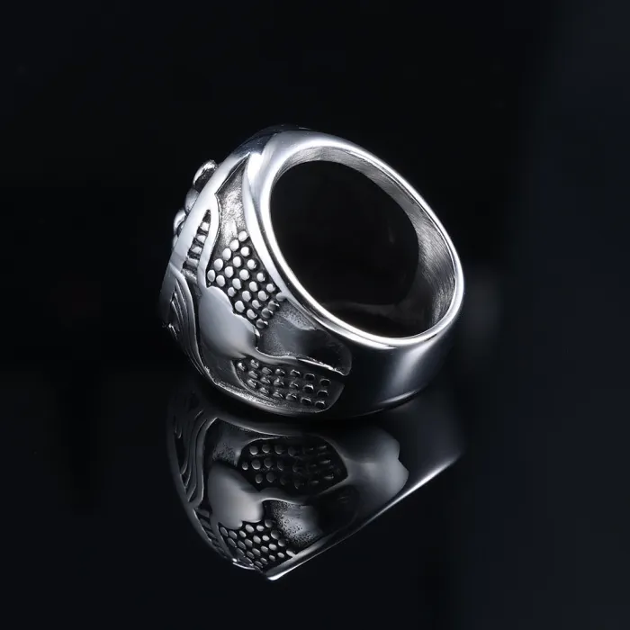 Lion Head Ring – Bold Stainless Steel Streetwear Jewelry for Men, Fashion Statement Animal Totem Ring Wholesale