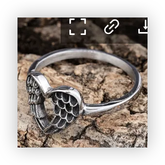 Wing Band Ring – Classic Stainless Steel Unisex Vintage Style Feather Ring, Minimalist Guardian Jewelry Wholesale