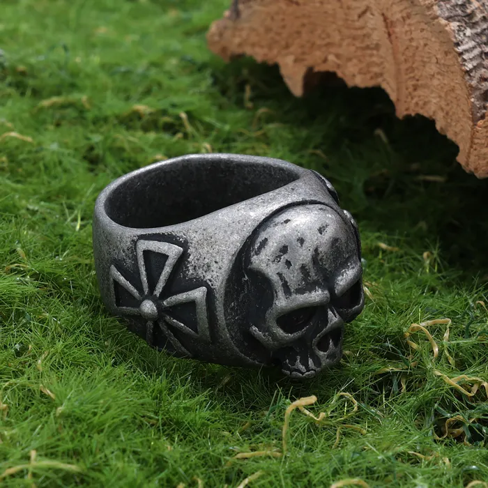 Cross Skull Ring – New Stainless Steel Gothic Biker Ring for Men | Amazon Hot Item