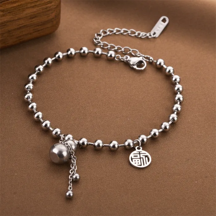 Bohemian Style Women's Titanium Steel Bracelet – Korean Trend, Fade-Resistant Jewelry