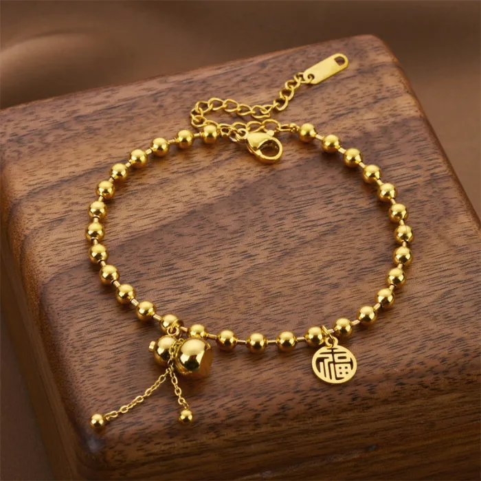 Bohemian Style Women's Titanium Steel Bracelet – Korean Trend, Fade-Resistant Jewelry