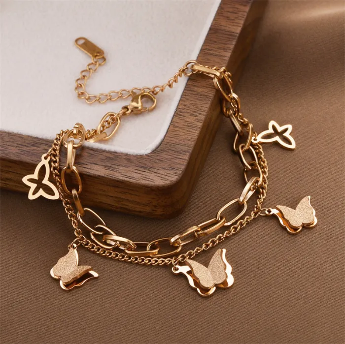 Bohemian Style Titanium Steel Women's Bracelet – Korean Fashion, Fade-Resistant Jewelry