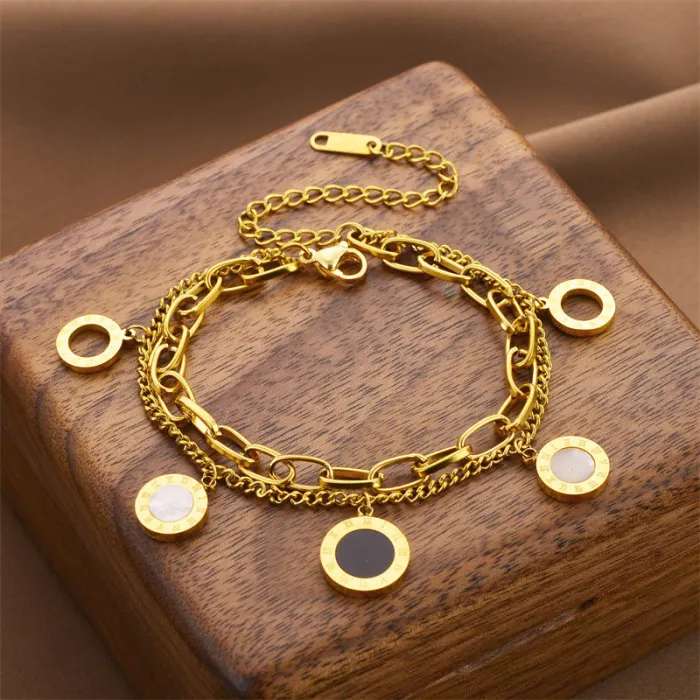 Bohemian Style Stainless Steel Bracelet – Korean Fashion Tarnish-Free Chain for Women | Everyday Minimalist Jewelry | Wholesale