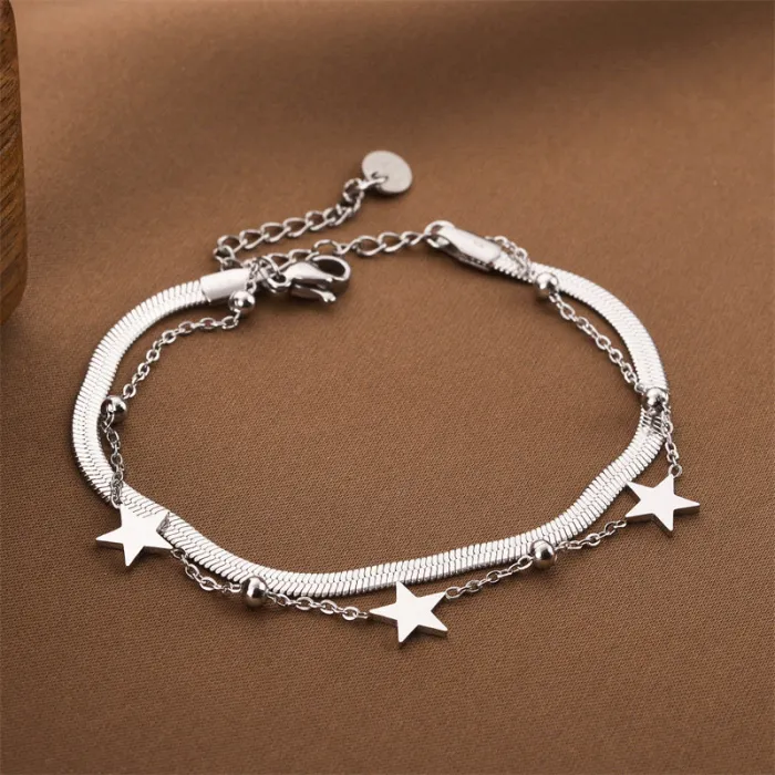 Bohemian Stainless Steel Bracelet – Korean Style Tarnish-Free Women’s Fashion Jewelry | Daily Wear | Wholesale