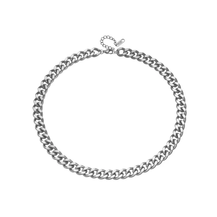 Hip Hop Punk Chain Jewelry Set – Heavy-Duty Gold-Plated Titanium Steel Necklace & Bracelet for Men and Women | Street Style | Wholesale