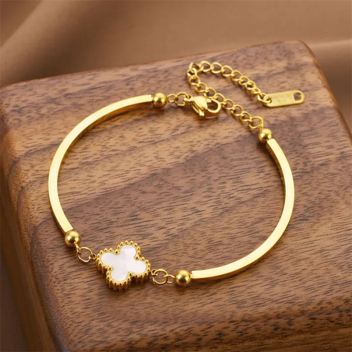 Bohemian Style Stainless Steel Bracelet – Korean Minimalist Tarnish-Free Jewelry for Women | Everyday Wear | Wholesale