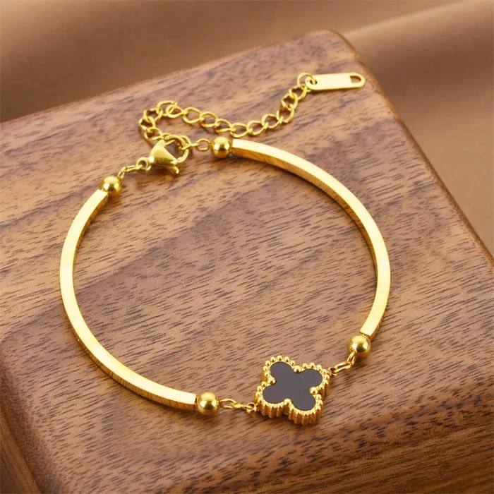 Bohemian Style Stainless Steel Bracelet – Korean Minimalist Tarnish-Free Jewelry for Women | Everyday Wear | Wholesale