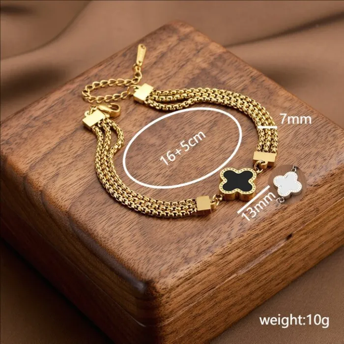 Bohemian Stainless Steel Bracelet – Korean Style Tarnish-Free Chain for Women | Fashion Jewelry | Wholesale