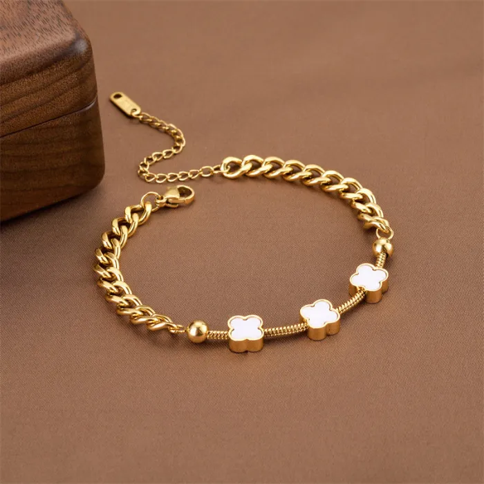 Bohemian Style Stainless Steel Bracelet – Korean Minimalist Tarnish-Resistant Chain for Women | Fashion Jewelry | Wholesale