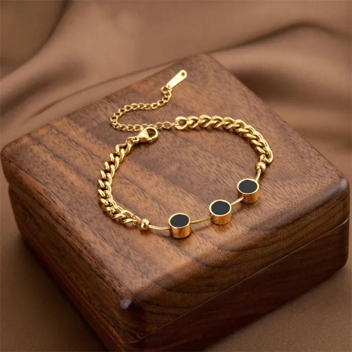 Bohemian Style Stainless Steel Bracelet – Korean Minimalist Tarnish-Resistant Chain for Women | Fashion Jewelry | Wholesale