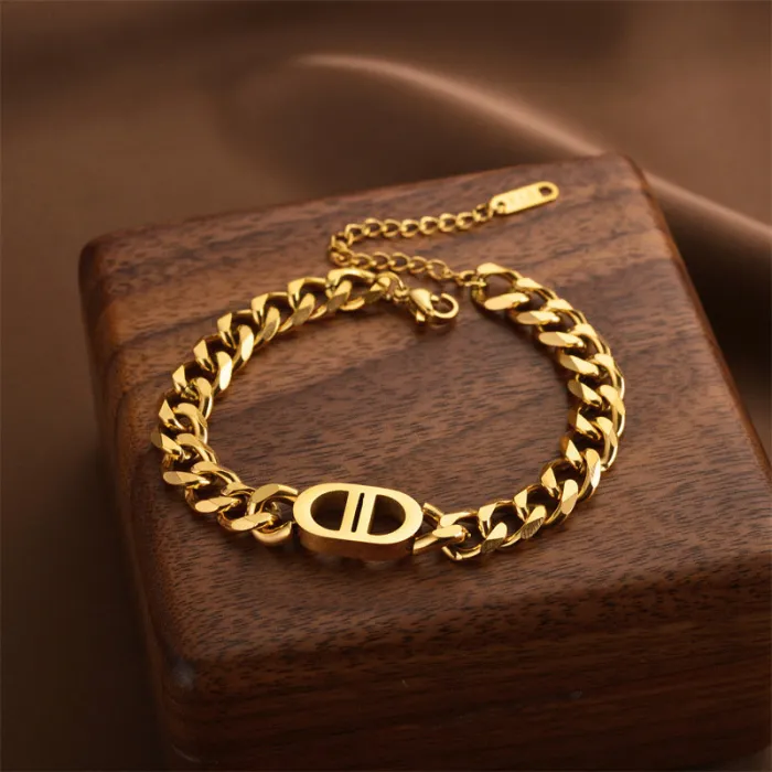 Bohemian Stainless Steel Bracelet – Korean-Style Minimalist Design for Women | Tarnish-Resistant Chain | Fashion Jewelry Wholesale