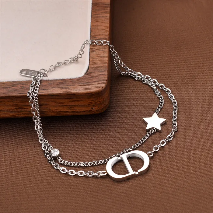 Bohemian Style Stainless Steel Bracelet – Korean Fashion Tarnish-Free Chain for Women | Minimalist Jewelry | Wholesale
