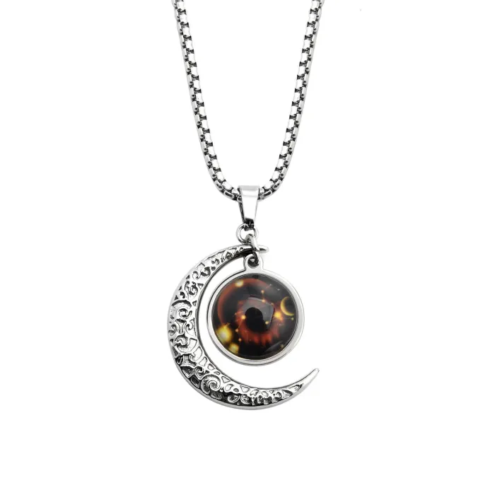 Zodiac Glow-in-the-Dark Necklace – 12 Constellation Pendants in Stainless Steel for Couples | Trendy Ins Style | Wholesale